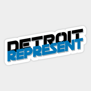 Detroit Represent Sticker